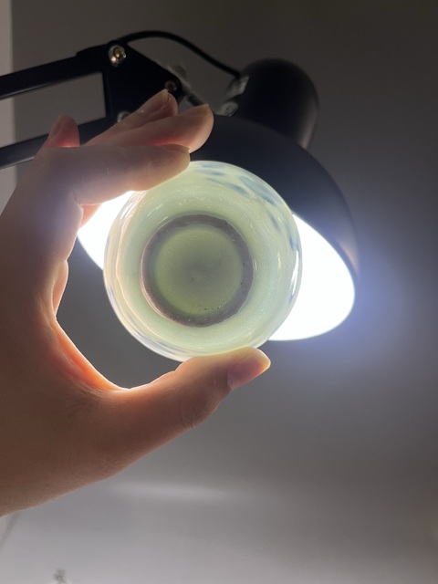 古玩陶瓷青花花卉紋杯真品鑒賞圖