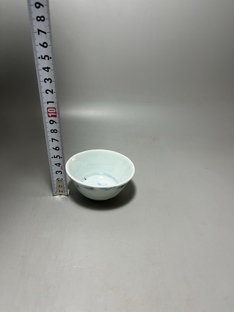 古玩陶瓷青花花卉紋杯真品鑒賞圖