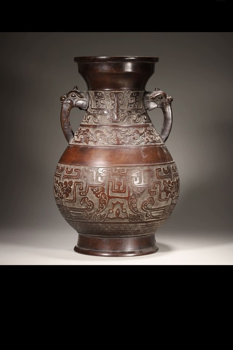 古玩銅器銅瓶真品鑒賞圖