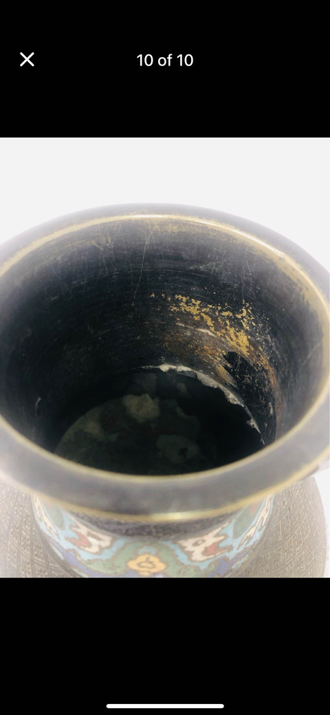 古玩銅器銅瓶真品鑒賞圖