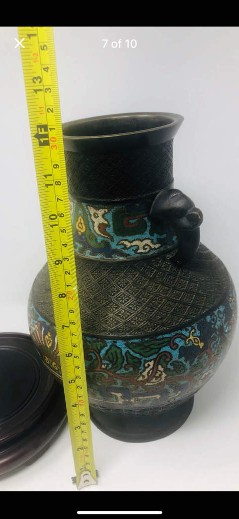 古玩銅器銅瓶真品鑒賞圖