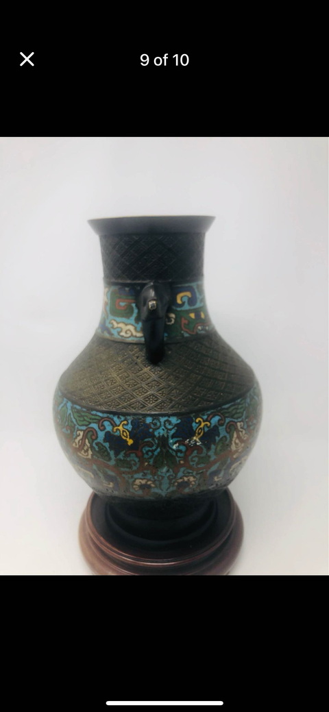 古玩銅器銅瓶真品鑒賞圖