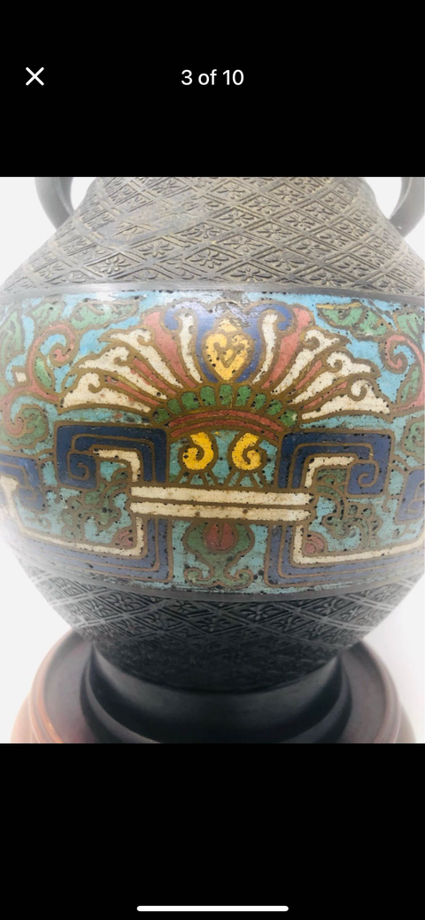 古玩銅器銅瓶真品鑒賞圖