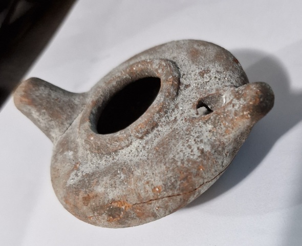 古玩陶瓷陶油燈真品鑒賞圖