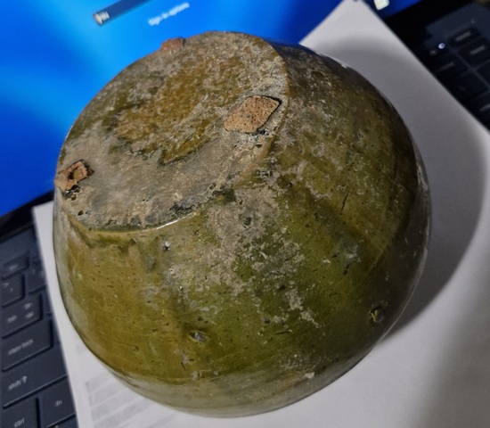 古玩陶瓷漢代綠釉罐真品鑒賞圖