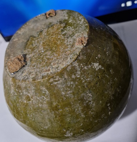 古玩陶瓷漢代綠釉罐真品鑒賞圖
