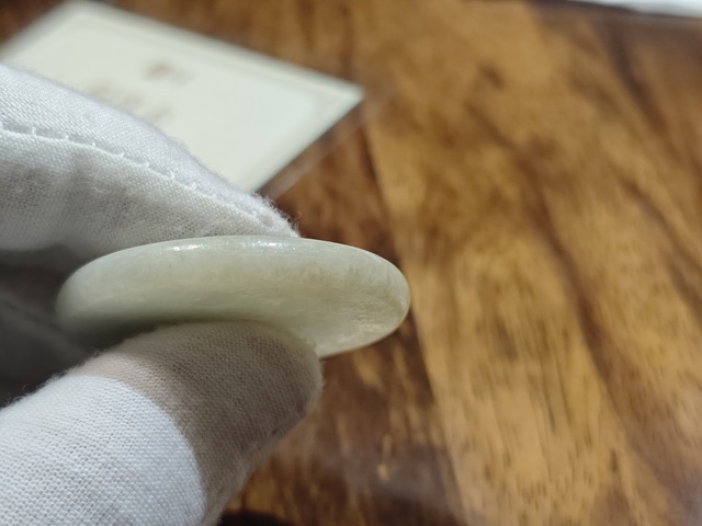 古玩玉器清.翡翠璧拍賣,當前價格2900元