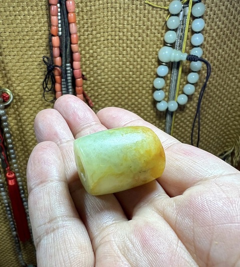 古玩玉器玉勒子真品鑒賞圖