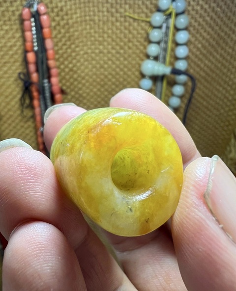 古玩玉器玉勒子真品鑒賞圖