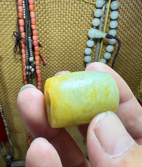 古玩玉器玉勒子真品鑒賞圖