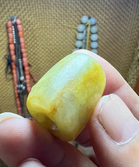 古玩玉器玉勒子真品鑒賞圖