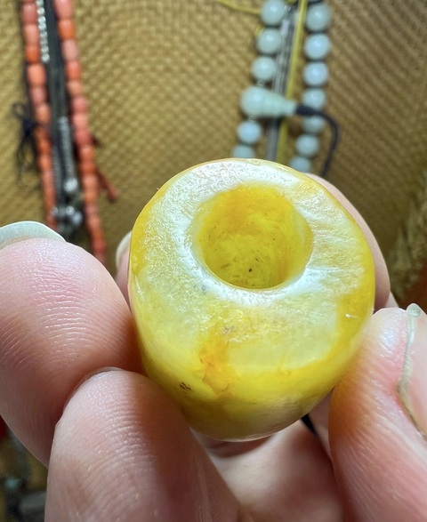 古玩玉器玉勒子真品鑒賞圖