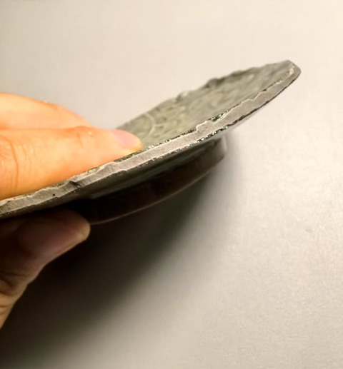 古玩陶瓷宋耀州窯印花盤標本真品鑒賞圖