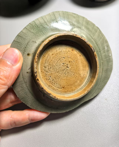 古玩陶瓷宋耀州窯印花盤標本真品鑒賞圖