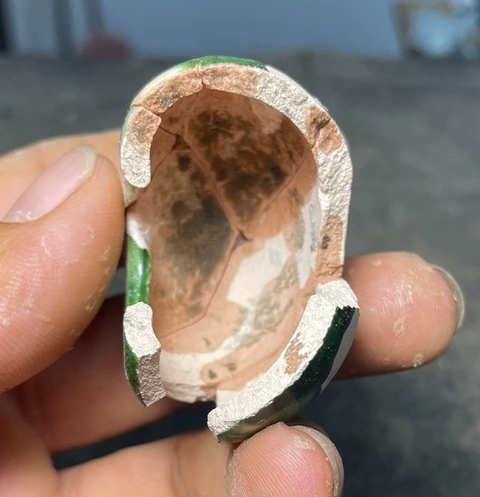 古玩陶瓷唐三彩水盂標本真品鑒賞圖