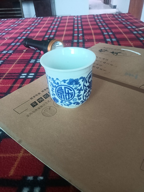 古玩陶瓷青花杯真品鑒賞圖
