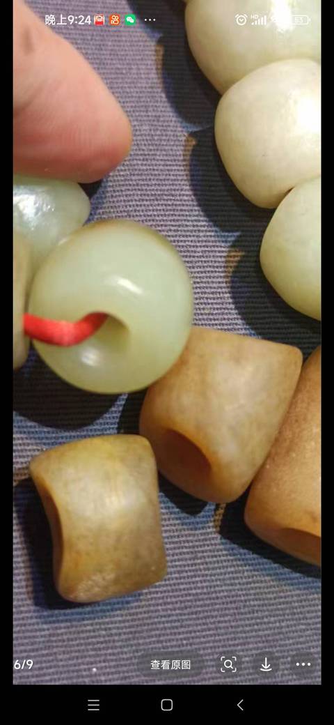 古玩玉器地方料珠串真品鑒賞圖
