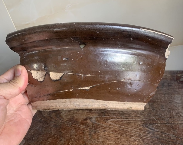 古玩陶瓷磁州窯魚盆標本真品鑒賞圖