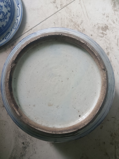 古玩陶瓷青花四系粥罐真品鑒賞圖