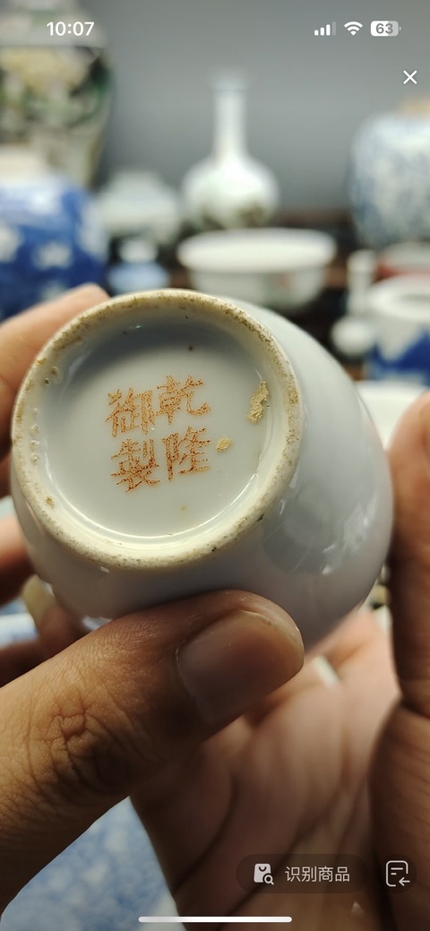 古玩陶瓷粉彩蟲草紋瓶真品鑒賞圖