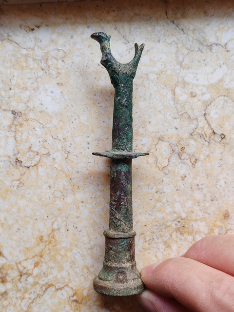 古玩銅器叉型銅件真品鑒賞圖