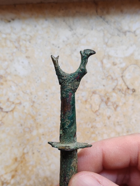 古玩銅器叉型銅件真品鑒賞圖