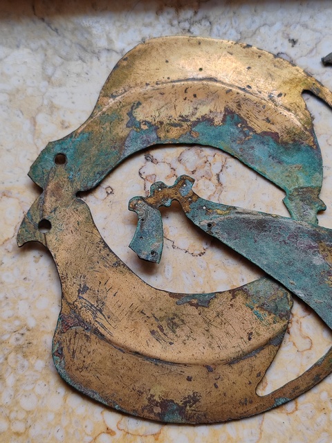 古玩銅器叉型銅件真品鑒賞圖