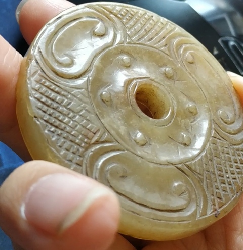 古玩玉器玉璧真品鑒賞圖