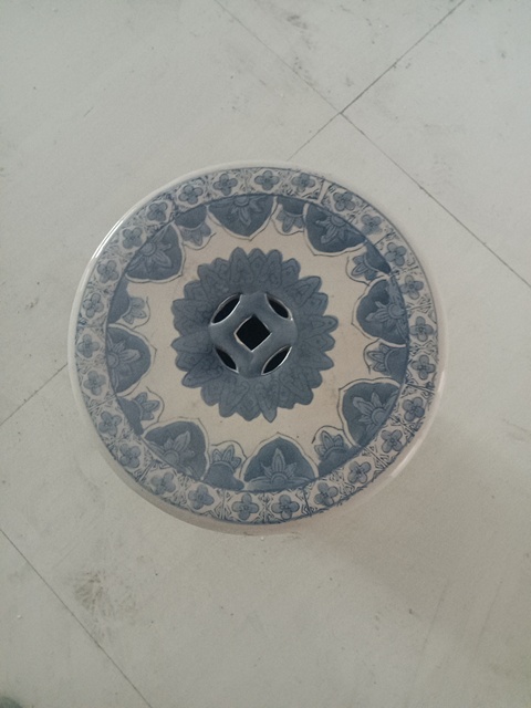 古玩陶瓷青花繡蹲真品鑒賞圖