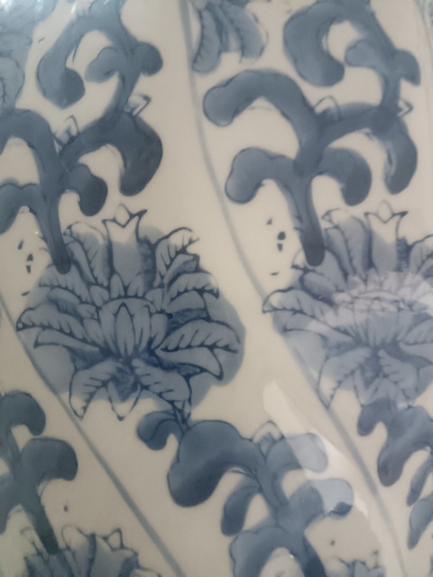 古玩陶瓷青花繡蹲真品鑒賞圖