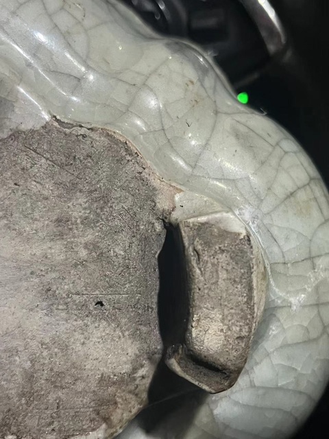 古玩陶瓷綠哥釉水仙盆真品鑒賞圖