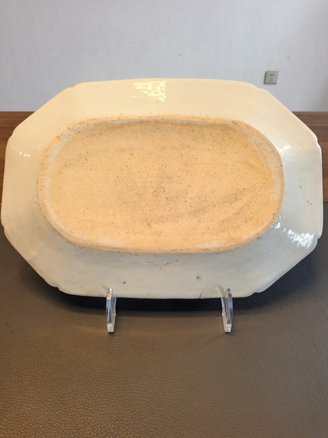 古玩陶瓷乾隆青花山水盤真品鑒賞圖