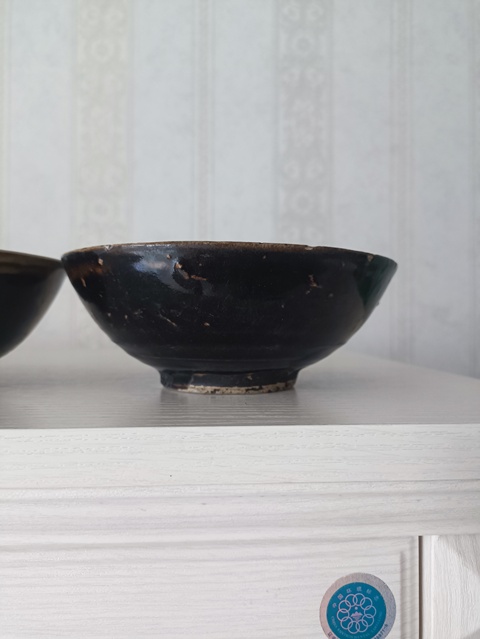 古玩陶瓷元末明初淄素碗拍賣,當前價格48元