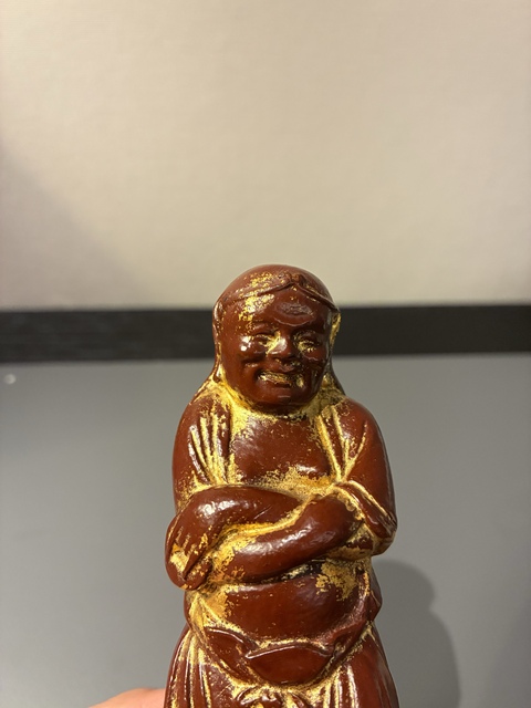 古玩雜項木雕人物真品鑒賞圖