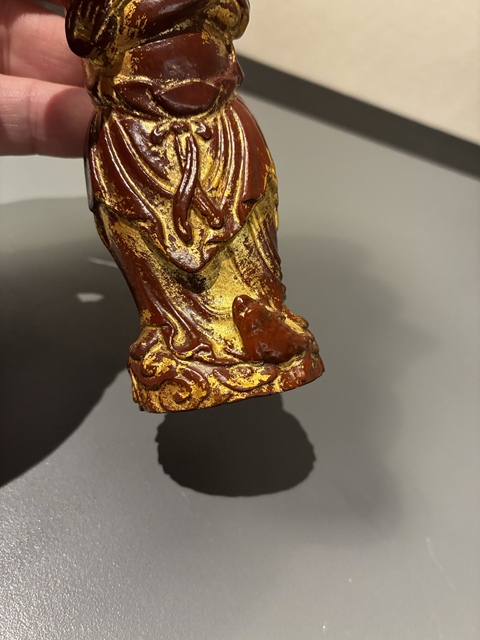 古玩雜項木雕人物真品鑒賞圖
