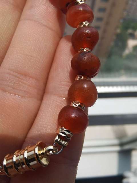 古玩玉器高古瑪瑙手鏈拍賣,當前價格1199元