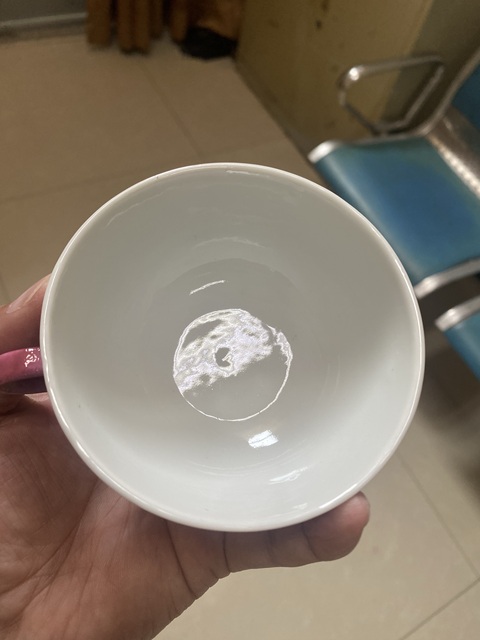 古玩陶瓷民國胭脂紅軋道龍紋杯真品鑒賞圖