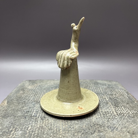 古玩陶瓷影青瓶蓋子真品鑒賞圖