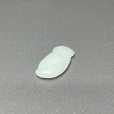 古玩陶瓷和田玉鱖魚吊墜真品鑒賞圖