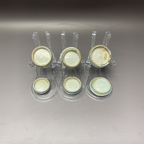 古玩陶瓷明代青花茶墊真品鑒賞圖