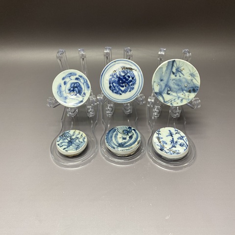 古玩陶瓷青花茶墊真品鑒賞圖