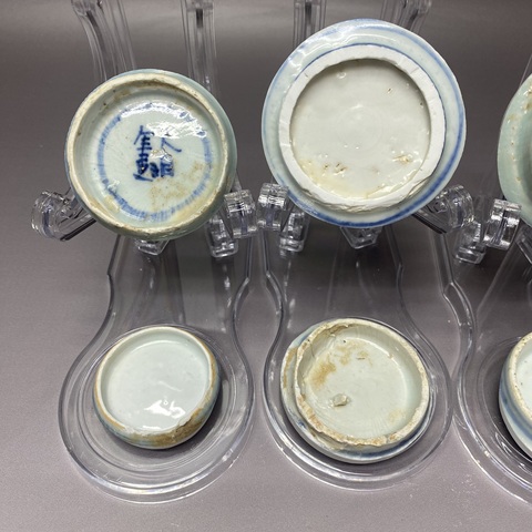 古玩陶瓷青花茶墊真品鑒賞圖