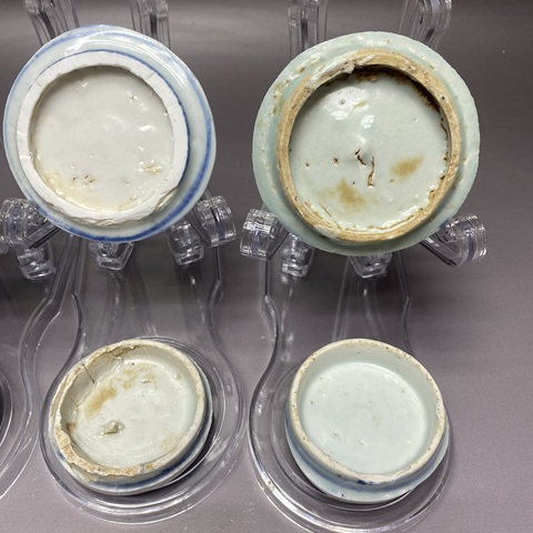 古玩陶瓷青花茶墊真品鑒賞圖