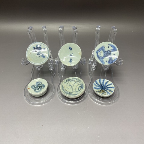 古玩陶瓷青花茶墊真品鑒賞圖