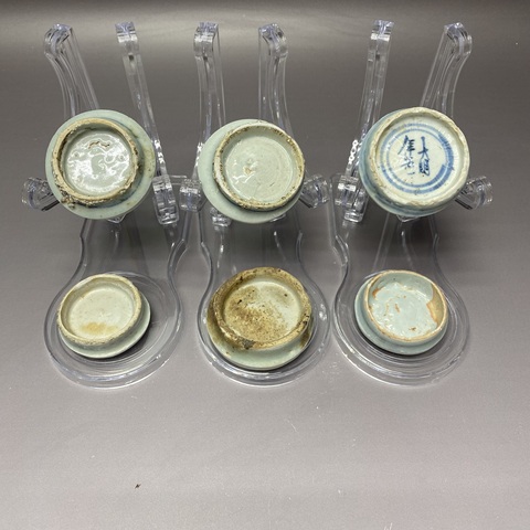 古玩陶瓷青花茶墊真品鑒賞圖