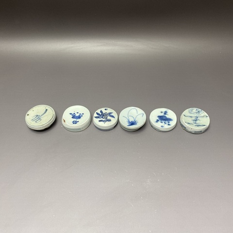 古玩陶瓷青花茶墊真品鑒賞圖