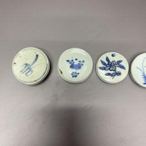 古玩陶瓷青花茶墊真品鑒賞圖