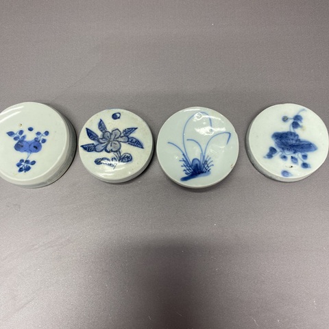 古玩陶瓷青花茶墊真品鑒賞圖