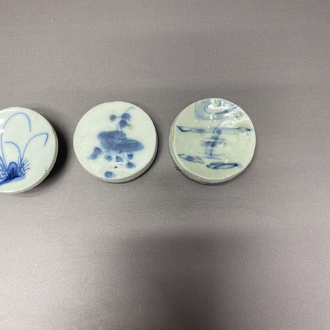 古玩陶瓷青花茶墊真品鑒賞圖