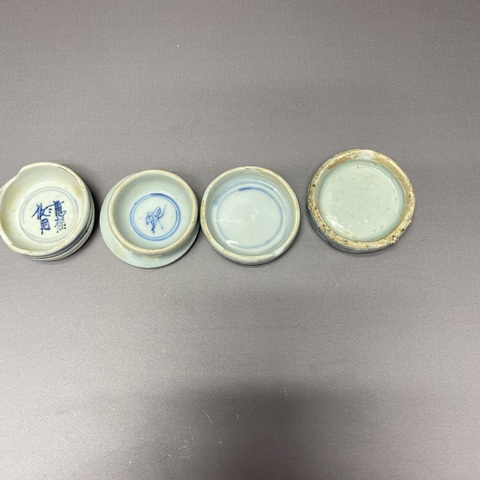 古玩陶瓷青花茶墊真品鑒賞圖